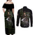 Levi Ackerman - Attack On Titan Couples Matching Off Shoulder Maxi Dress and Long Sleeve Button Shirt Anime Style