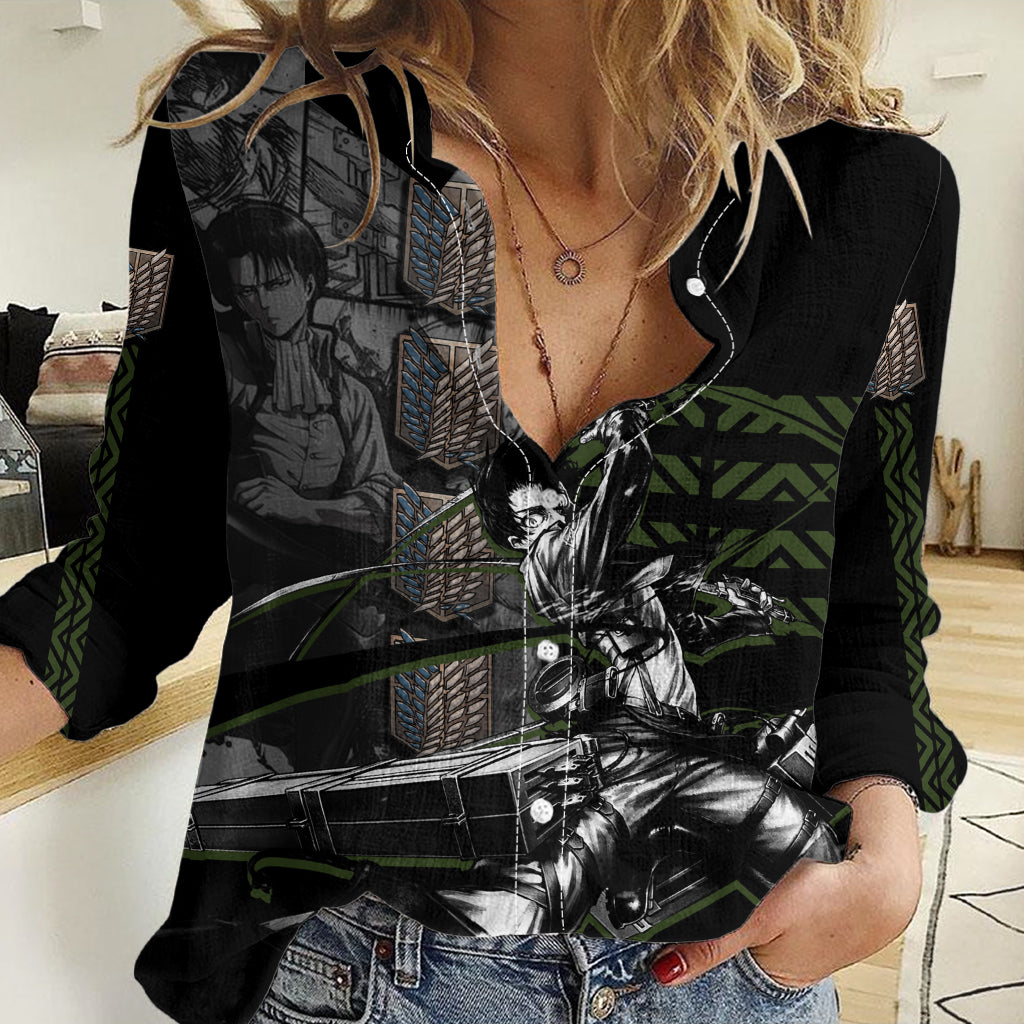 Levi Ackerman - Attack On Titan Women Casual Shirt Anime Style