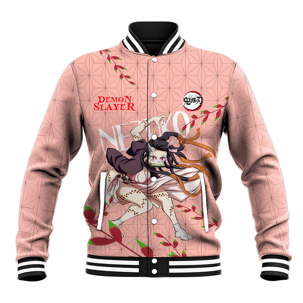 Demon Nezuko Kamado - Demon Slayer Baseball Jacket Anime Style