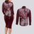 Majin Buu - Dragonball Couples Matching Long Sleeve Bodycon Dress and Long Sleeve Button Shirt Anime Style