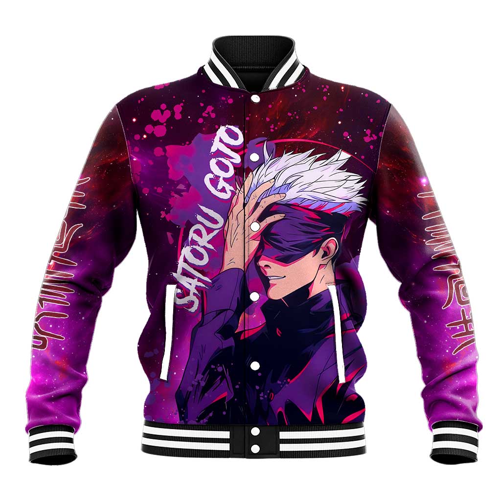 Satoru Gojo - Jujutsu Kaisen Baseball Jacket Anime Galaxy Style