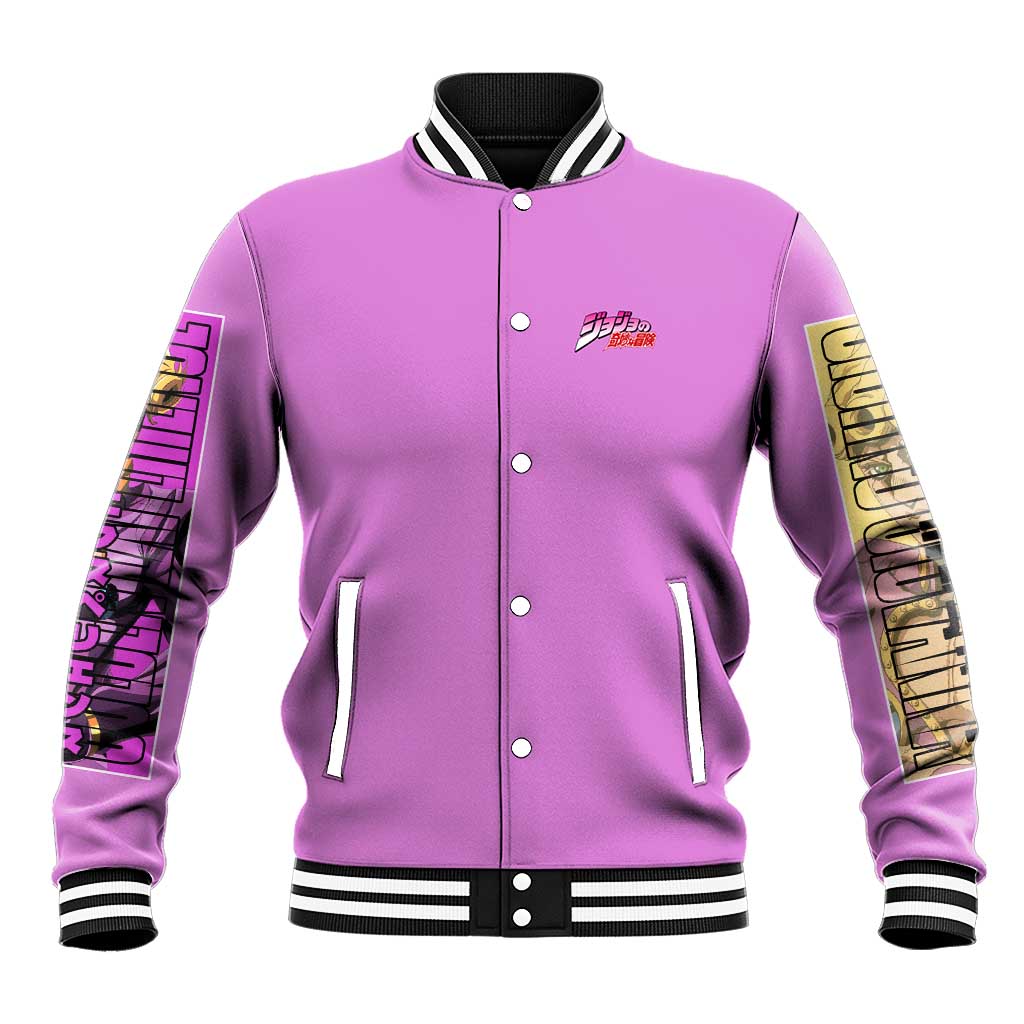 Giorno Giovanna Jojo’s Bizarre Adventure Baseball Jacket Anime Style