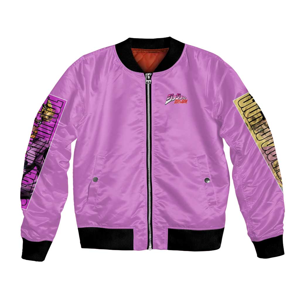 Giorno Giovanna Jojo’s Bizarre Adventure Bomber Jacket Anime Style