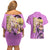 Giorno Giovanna Jojo’s Bizarre Adventure Couples Matching Off Shoulder Short Dress and Hawaiian Shirt Anime Style