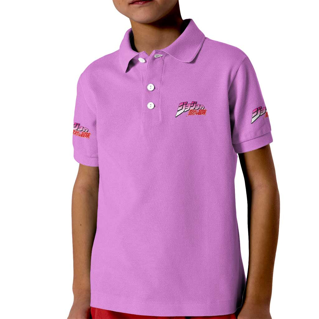 Giorno Giovanna Jojo’s Bizarre Adventure Kid Polo Shirt Anime Style