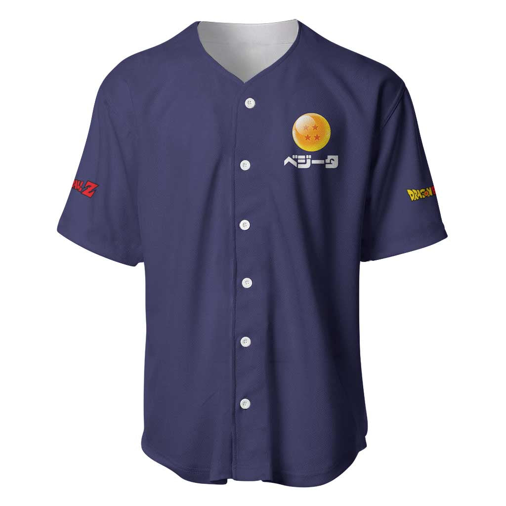 Vegeta V2 Dragon Ball Z Baseball Jersey Anime Style