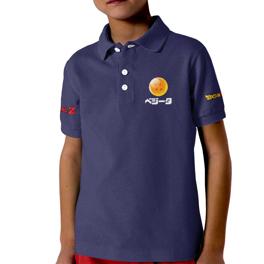 Vegeta V2 Dragon Ball Z Kid Polo Shirt Anime Style