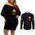 dilligaf-flame-skull-with-g-couples-matching-off-shoulder-short-dress-and-long-sleeve-button-shirt