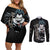 Misa Amane - Death Note Couples Matching Off Shoulder Short Dress and Long Sleeve Button Shirt