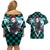 Kamado Tanjro Couples Matching Off Shoulder Short Dress and Hawaiian Shirt Demon Slayer