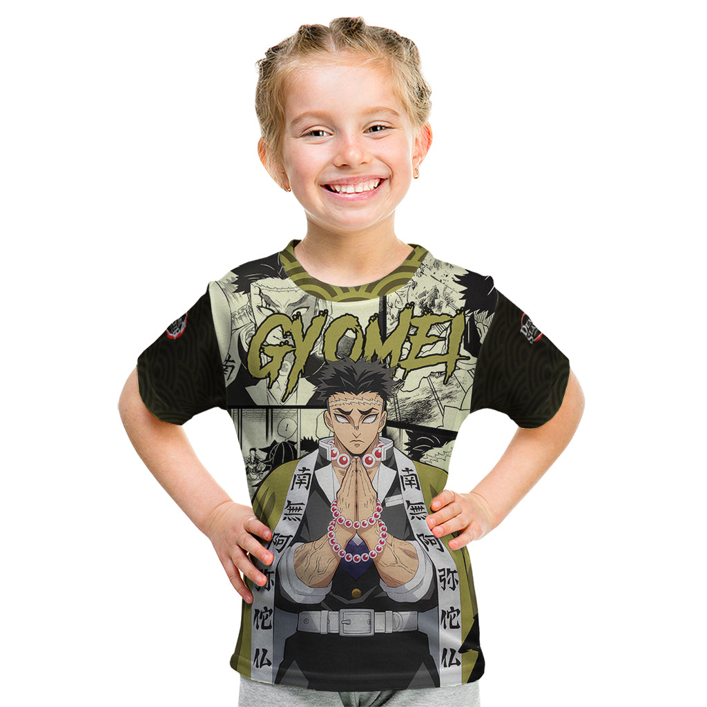 Gyomei Himejima Demon Slayer Kid T Shirt Anime Mix Manga Style