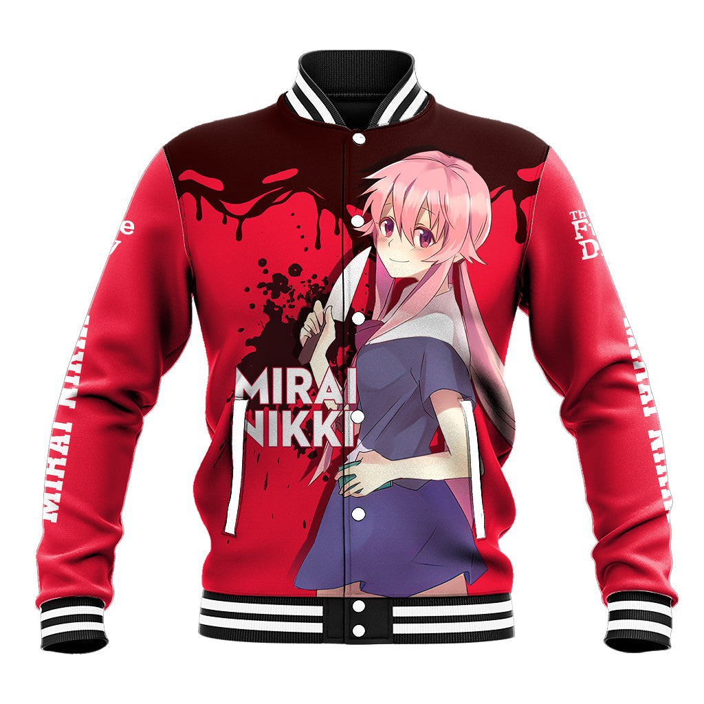 Yuno Gasai Future Diary Mirai Nikki Baseball Jacket Anime Style