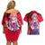 Yuno Gasai Future Diary Mirai Nikki Couples Matching Off Shoulder Short Dress and Hawaiian Shirt Anime Style