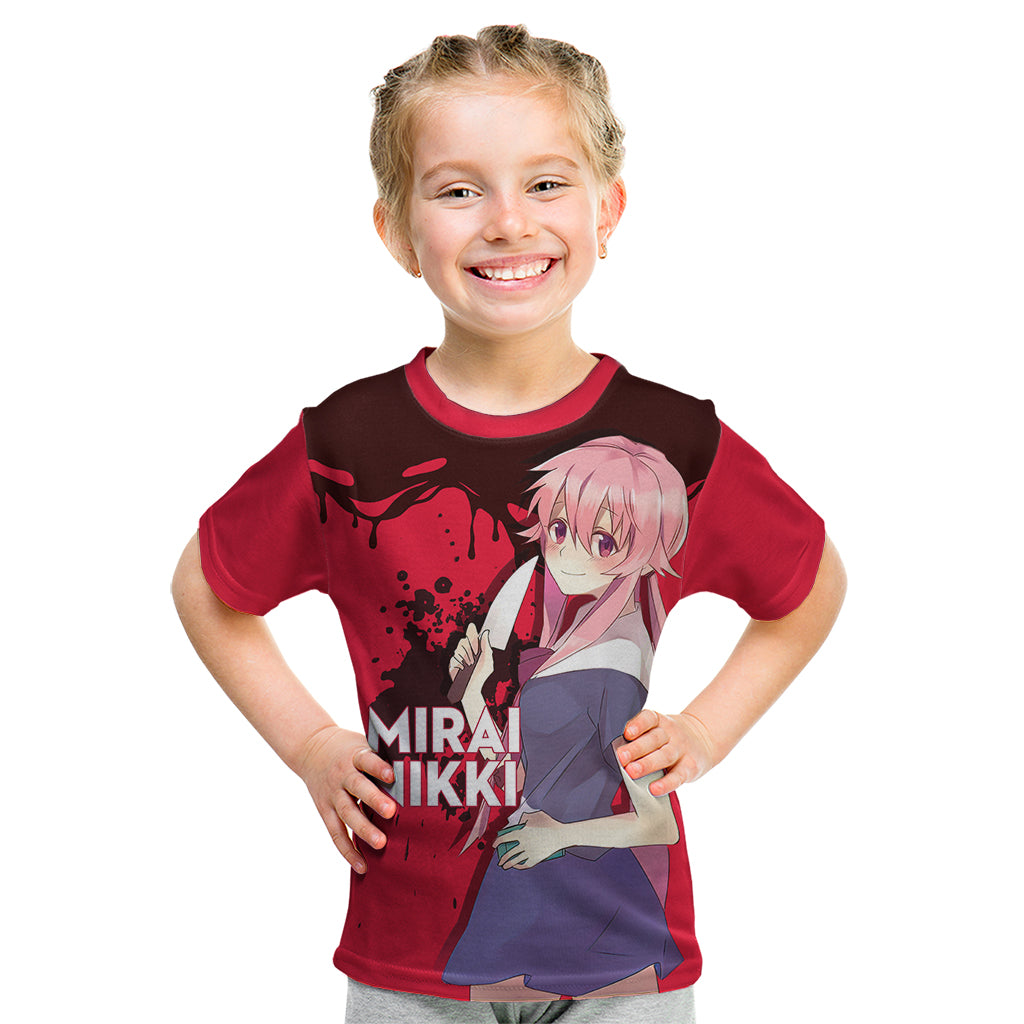 Yuno Gasai Future Diary Mirai Nikki Kid T Shirt Anime Style