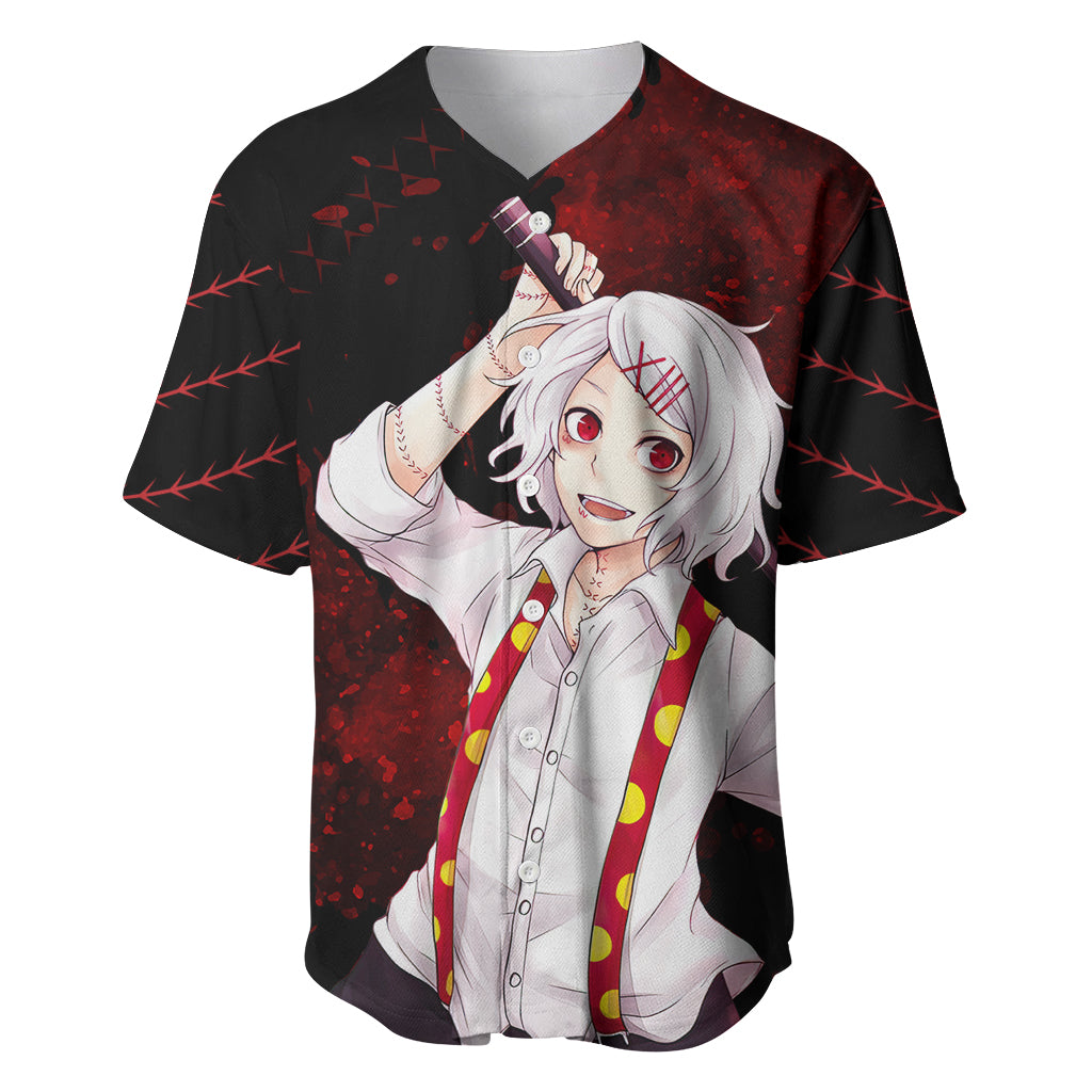 Juuzou Suzuya - Tokyo Ghoul Baseball Jersey Anime Grunge Style