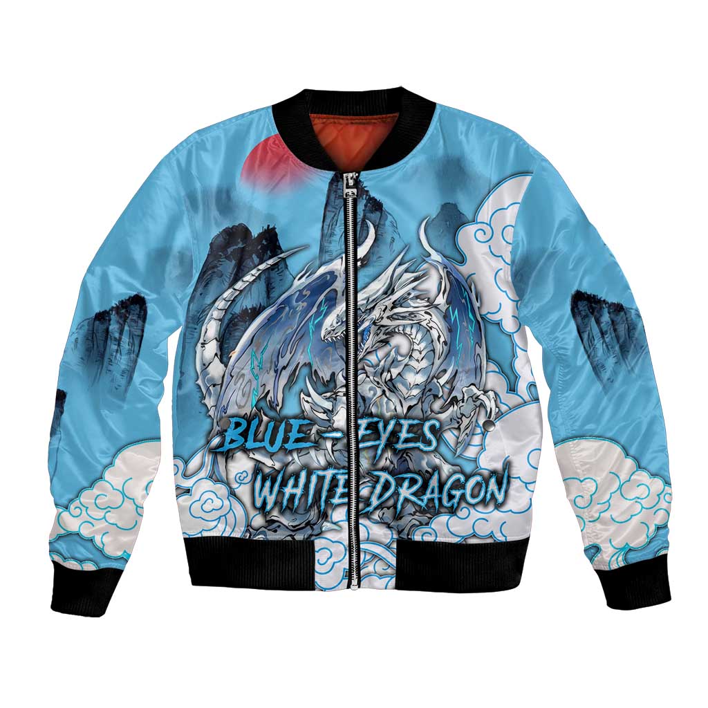 Blue-Eyes White Dragon Bomber Jacket Anime Japan Art Style