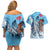 Blue-Eyes White Dragon Couples Matching Off Shoulder Short Dress and Hawaiian Shirt Anime Japan Art Style