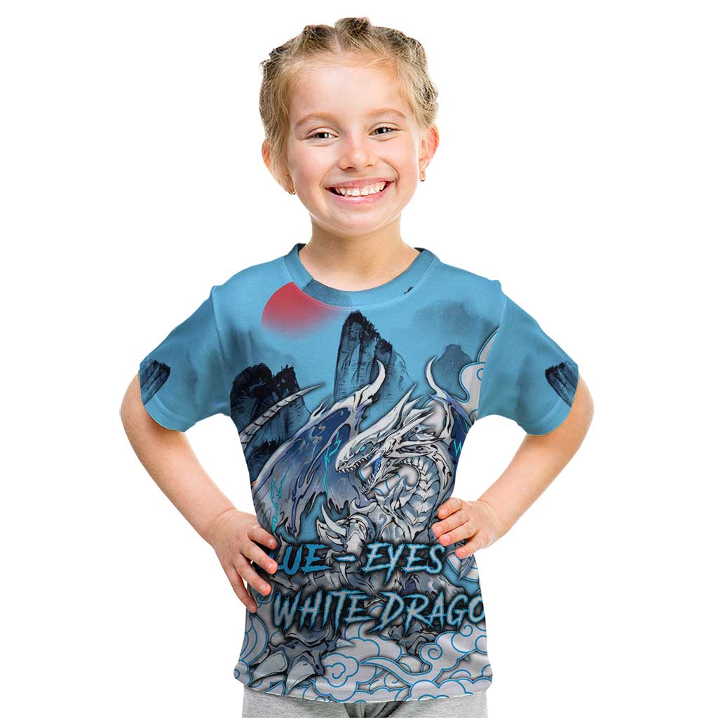 Blue-Eyes White Dragon Kid T Shirt Anime Japan Art Style