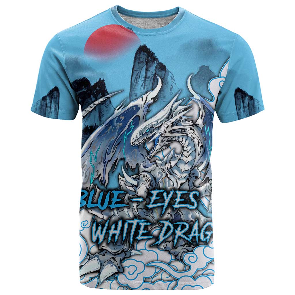 Blue-Eyes White Dragon T Shirt Anime Japan Art Style