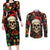 skull-christmas-couples-matching-long-sleeve-bodycon-dress-and-long-sleeve-button-shirts-when-youre-dead-inside-but-its-christmas