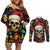 skull-christmas-couples-matching-off-shoulder-short-dress-and-long-sleeve-button-shirts-when-youre-dead-inside-but-its-christmas