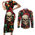 skull-christmas-couples-matching-short-sleeve-bodycon-dress-and-long-sleeve-button-shirts-when-youre-dead-inside-but-its-christmas