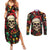 skull-christmas-couples-matching-summer-maxi-dress-and-long-sleeve-button-shirts-when-youre-dead-inside-but-its-christmas