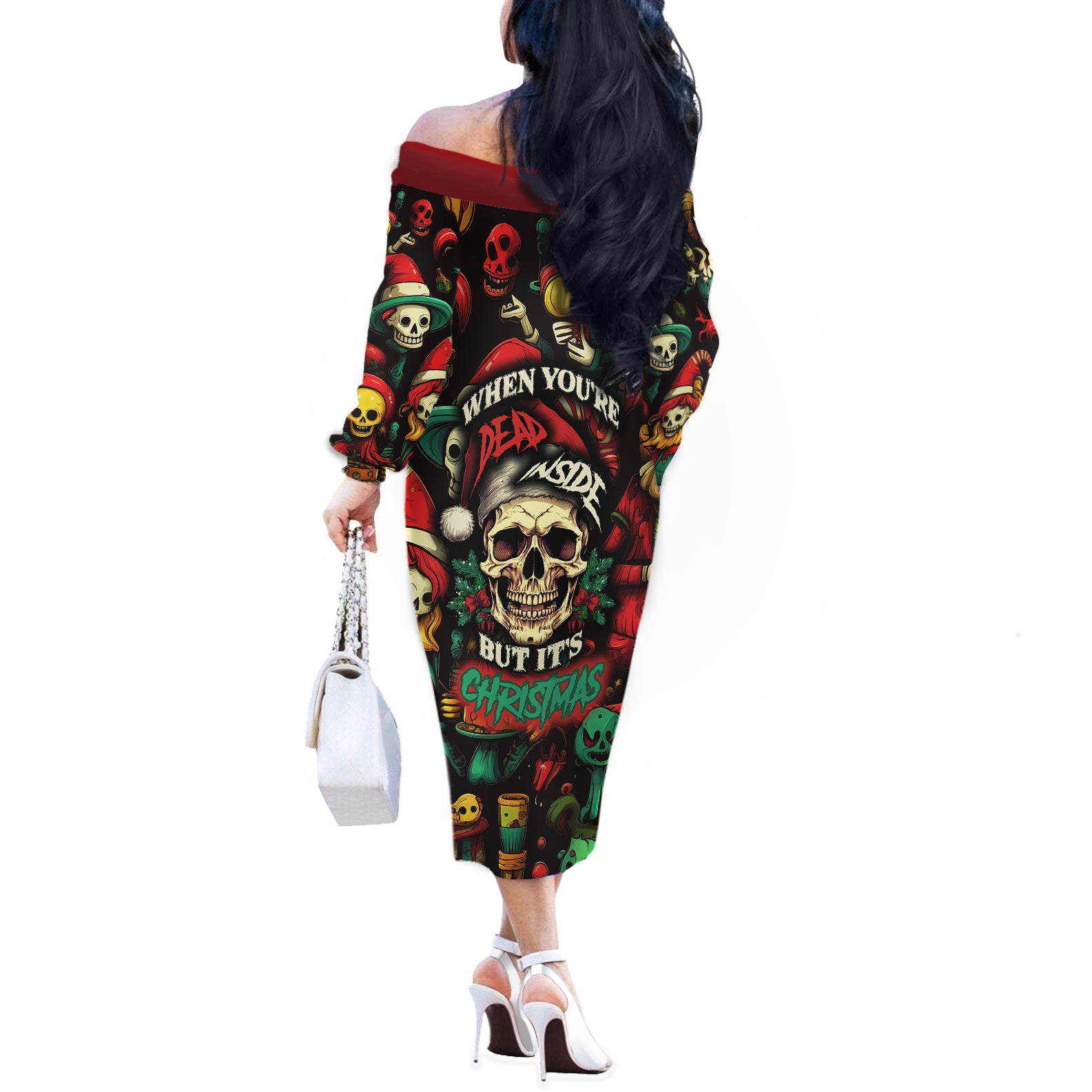 skull-christmas-off-the-shoulder-long-sleeve-dress-when-youre-dead-inside-but-its-christmas