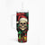 Skull Christmas Tumbler With Handle When You're Dead Inside But It's Christmas