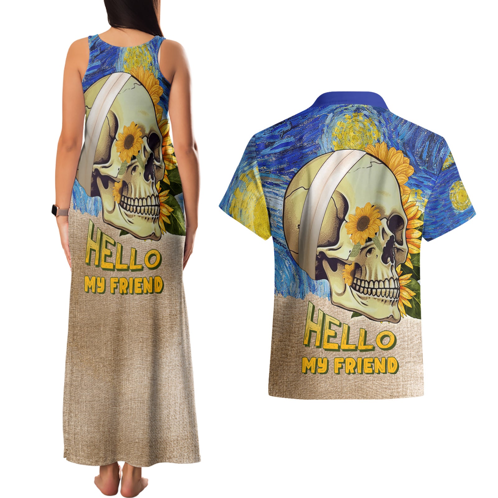 van-gogh-style-skull-couples-matching-tank-maxi-dress-and-hawaiian-shirt-hello-my-friend