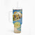 Van Gogh Style Skull Tumbler With Handle Hello My Friend