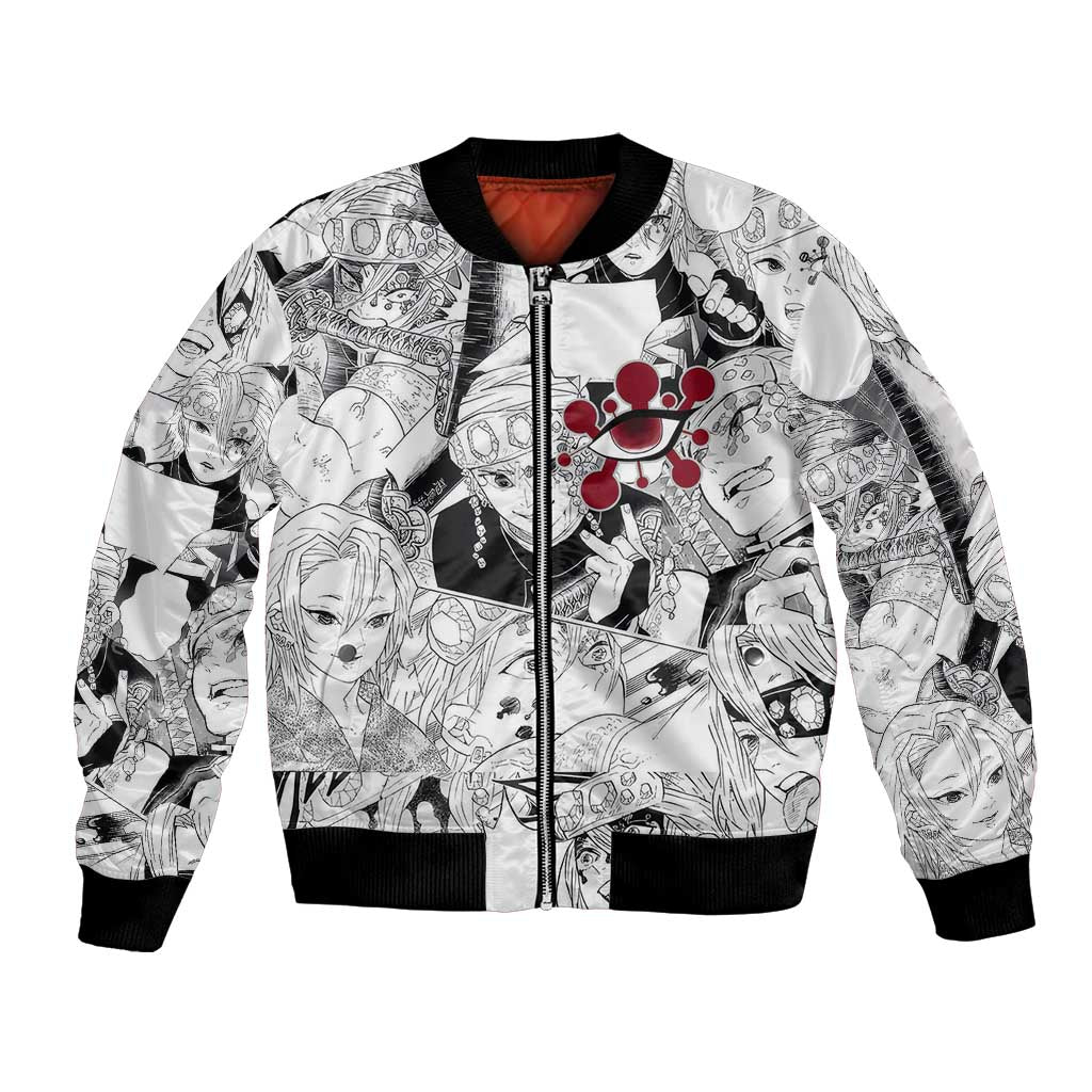 Uzui Tengen Manga Collage Demon Slayer Bomber Jacket Anime Style