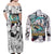 Uzui Tengen Manga Collage Demon Slayer Couples Matching Off Shoulder Maxi Dress and Long Sleeve Button Shirt Anime Style