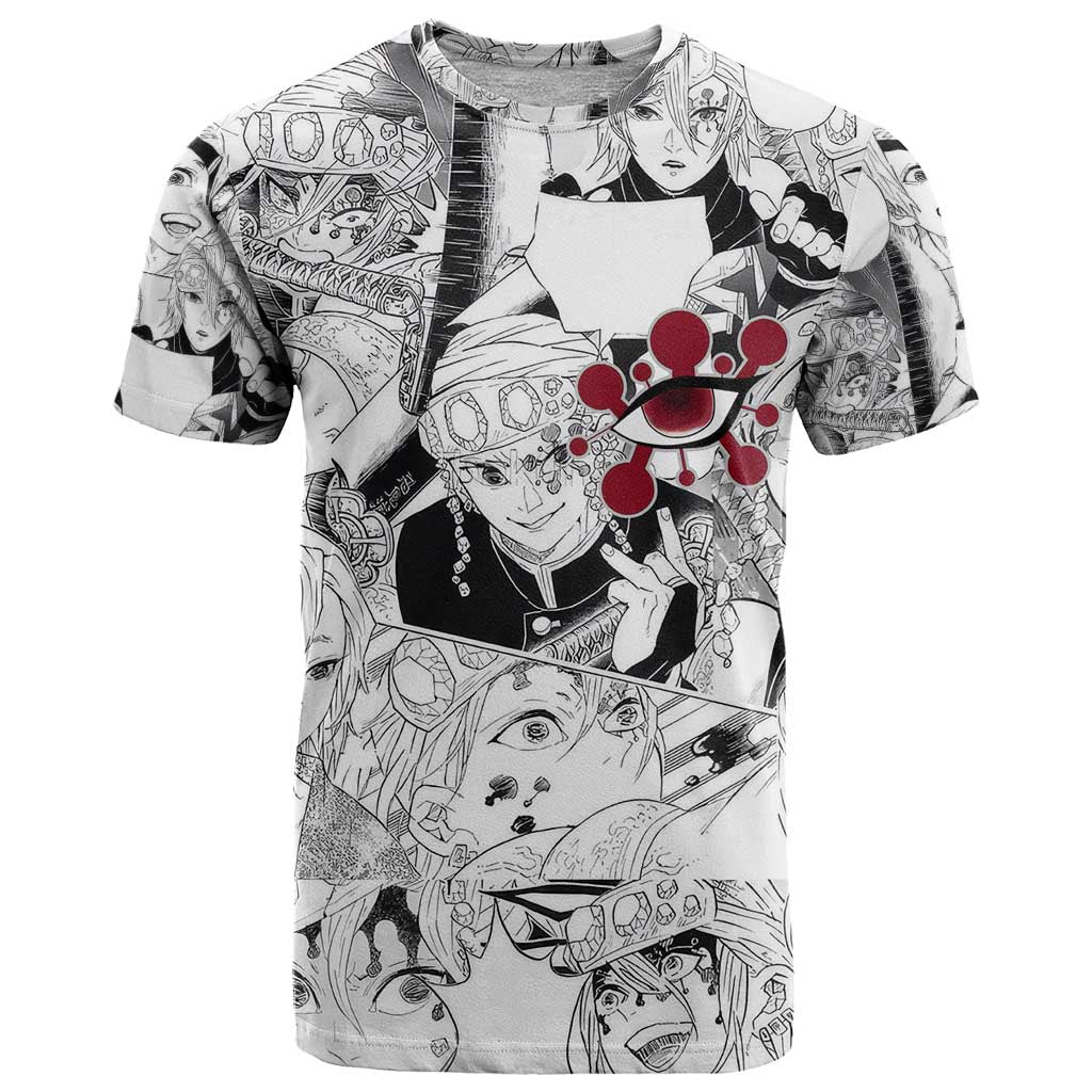 Uzui Tengen Manga Collage Demon Slayer T Shirt Anime Style