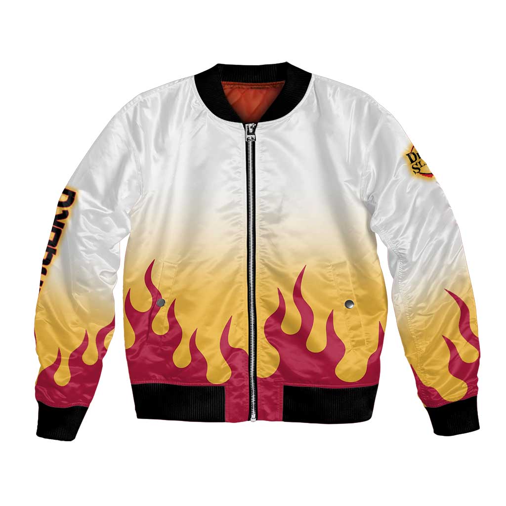 Kyojuro Rengoku Haori Demon Slayer Bomber Jacket Anime Style