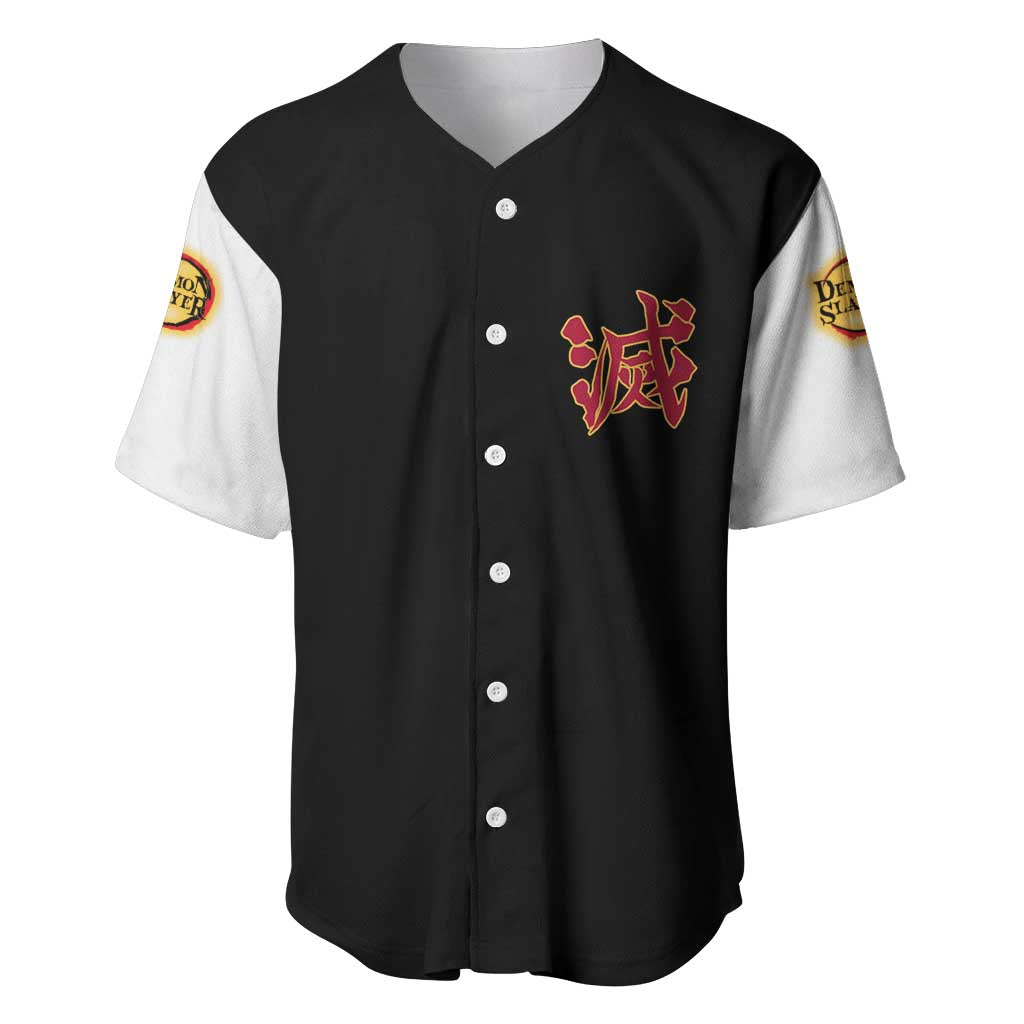 Kyojuro Rengoku V2 Demon Slayer Baseball Jersey Anime Style