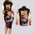 Kyojuro Rengoku V2 Demon Slayer Couples Matching Long Sleeve Bodycon Dress and Long Sleeve Button Shirt Anime Style