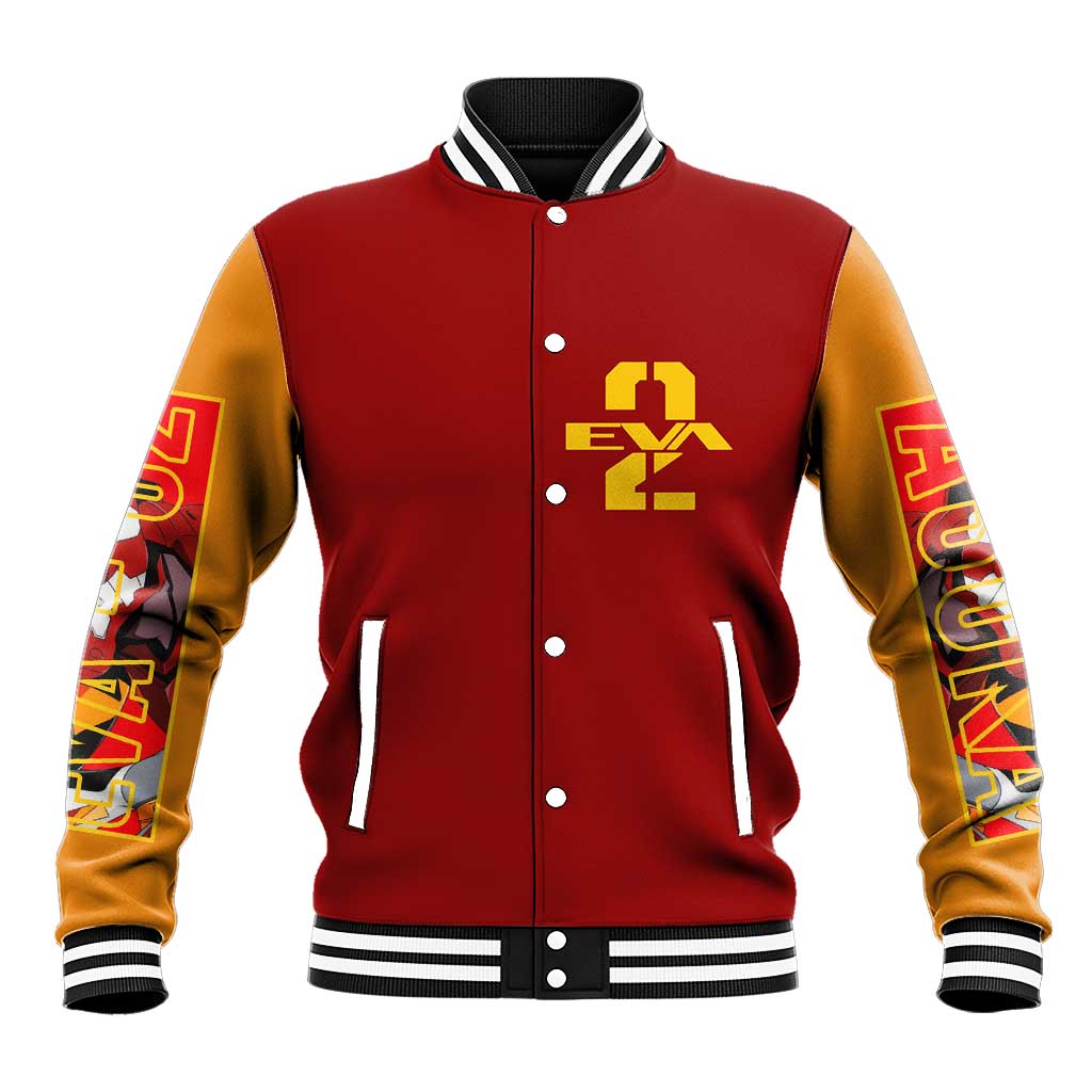 Asuka Langley Sohryu x Eva 02 Neon Genesis Evangelion Baseball Jacket Anime Style