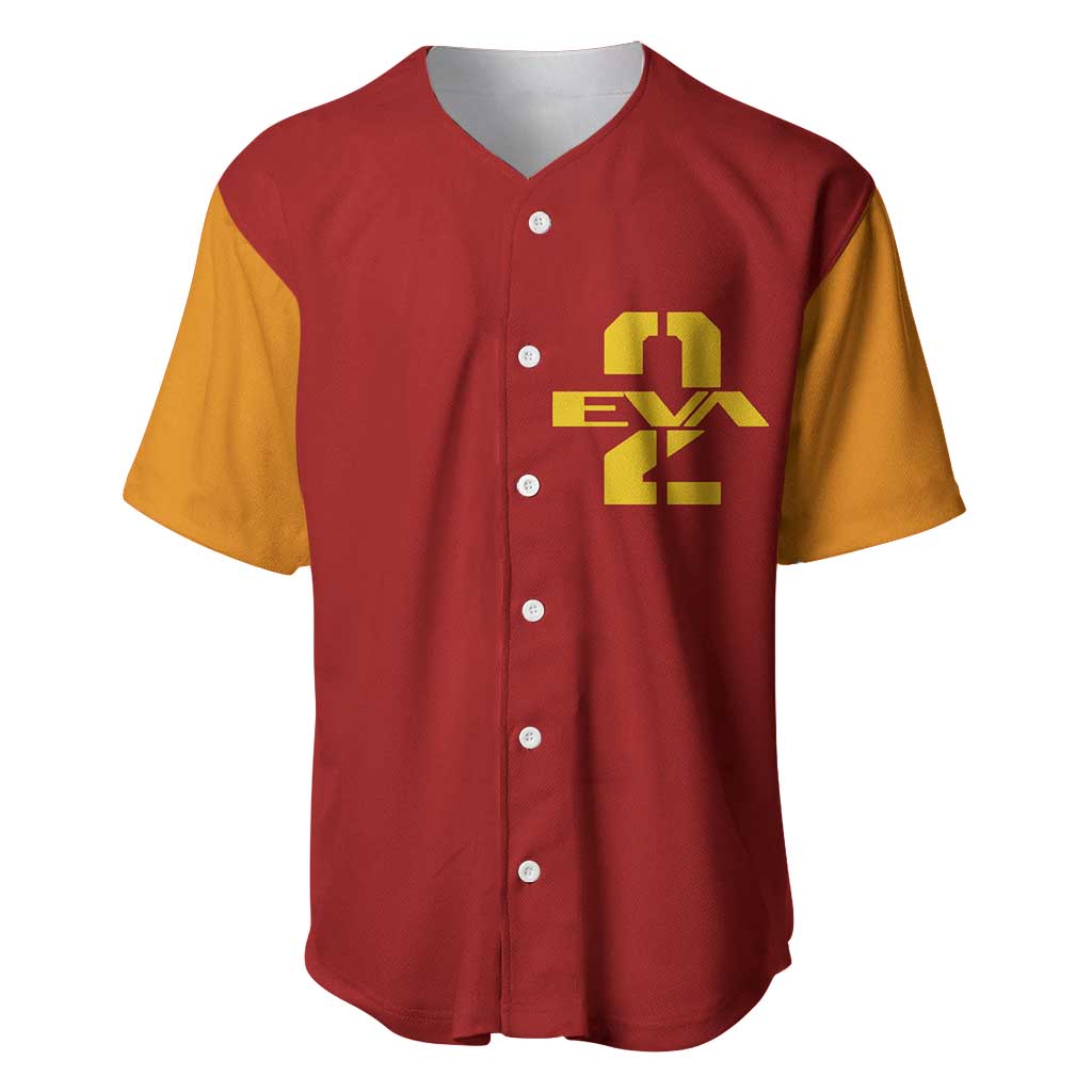 Asuka Langley Sohryu x Eva 02 Neon Genesis Evangelion Baseball Jersey Anime Style