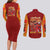 Asuka Langley Sohryu x Eva 02 Neon Genesis Evangelion Couples Matching Long Sleeve Bodycon Dress and Long Sleeve Button Shirt Anime Style