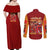 Asuka Langley Sohryu x Eva 02 Neon Genesis Evangelion Couples Matching Off Shoulder Maxi Dress and Long Sleeve Button Shirt Anime Style