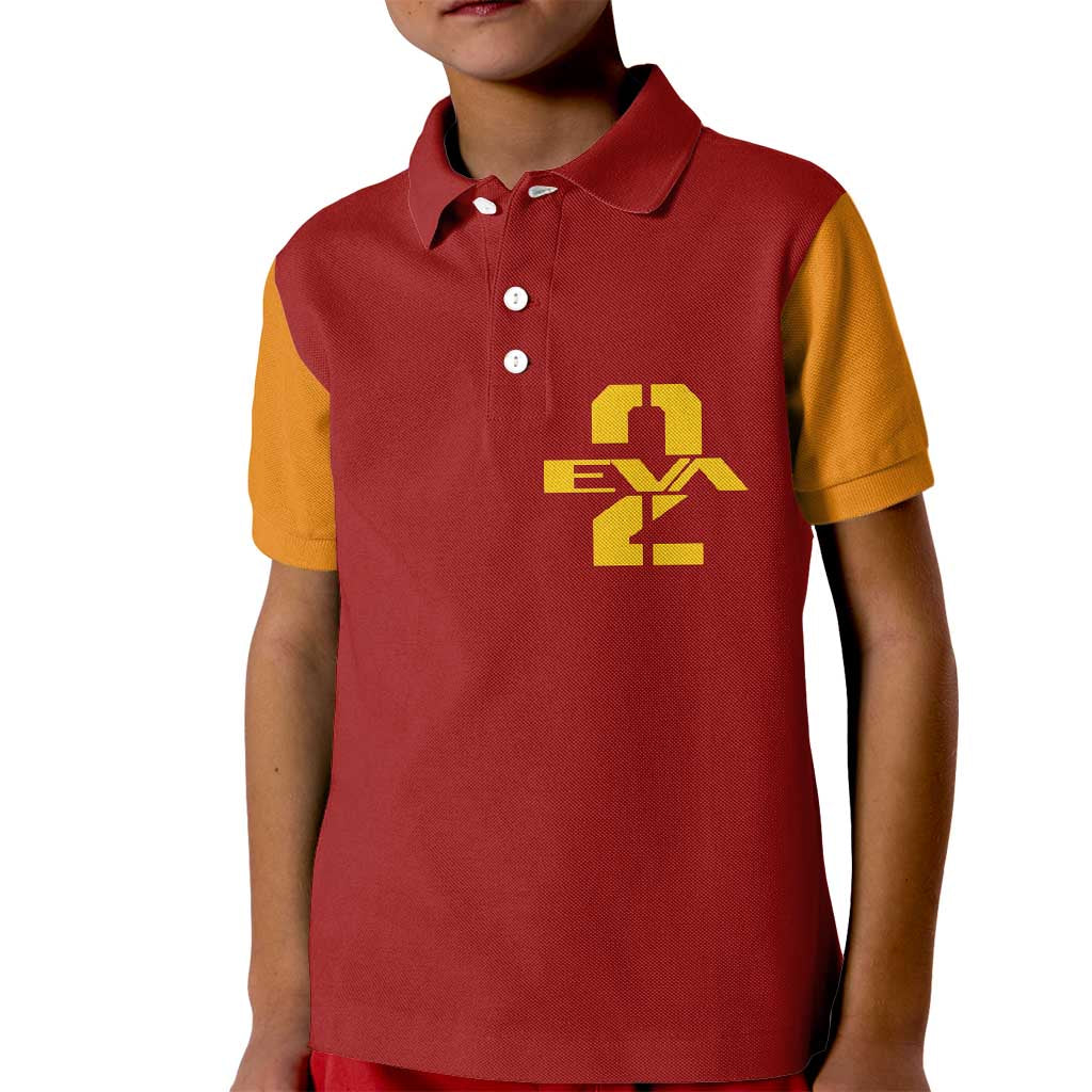 Asuka Langley Sohryu x Eva 02 Neon Genesis Evangelion Kid Polo Shirt Anime Style