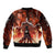 Burning Attack on Titan Bomber Jacket Anime  Mix Trippy Style