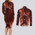 Burning Attack on Titan Couples Matching Long Sleeve Bodycon Dress and Long Sleeve Button Shirt Anime  Mix Trippy Style