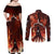 Burning Attack on Titan Couples Matching Off Shoulder Maxi Dress and Long Sleeve Button Shirt Anime  Mix Trippy Style