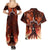 Burning Attack on Titan Couples Matching Summer Maxi Dress and Hawaiian Shirt Anime  Mix Trippy Style