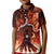 Burning Attack on Titan Kid Polo Shirt Anime  Mix Trippy Style