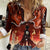 Burning Attack on Titan Women Casual Shirt Anime  Mix Trippy Style