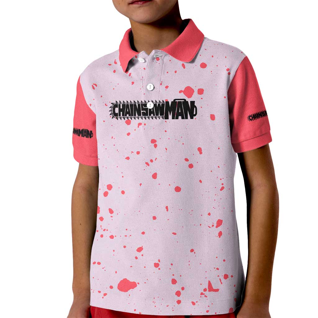 Public Safety Chainsaw Man Kid Polo Shirt Anime Style