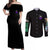 Roronoa Zoro V4 One Piece Couples Matching Off Shoulder Maxi Dress and Long Sleeve Button Shirt Anime Style